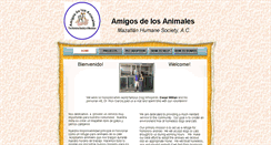 Desktop Screenshot of amigosdelosanimalesmaz.com